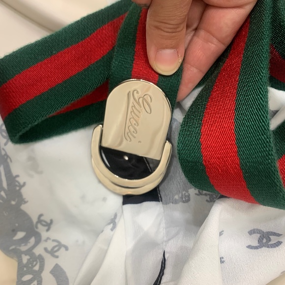 Gucci Other - Gucci striped D ring Belt